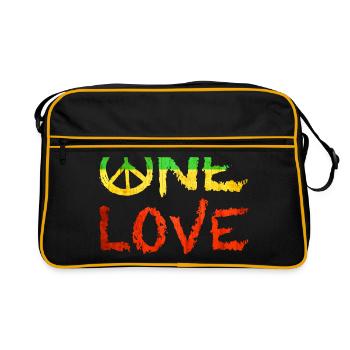 Un seul amour - Sac Retro - noir/or - Devant