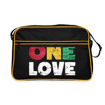 One Love Reggae Music - Retro Bag - black/gold - Front