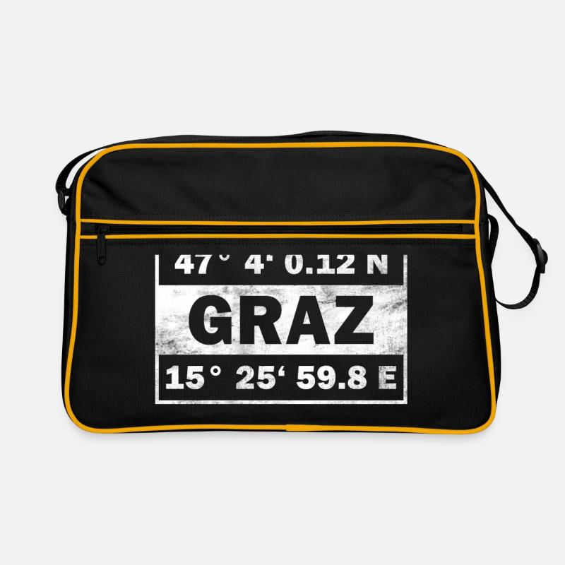 Graz Coordinates Austria Graz Retro Bag