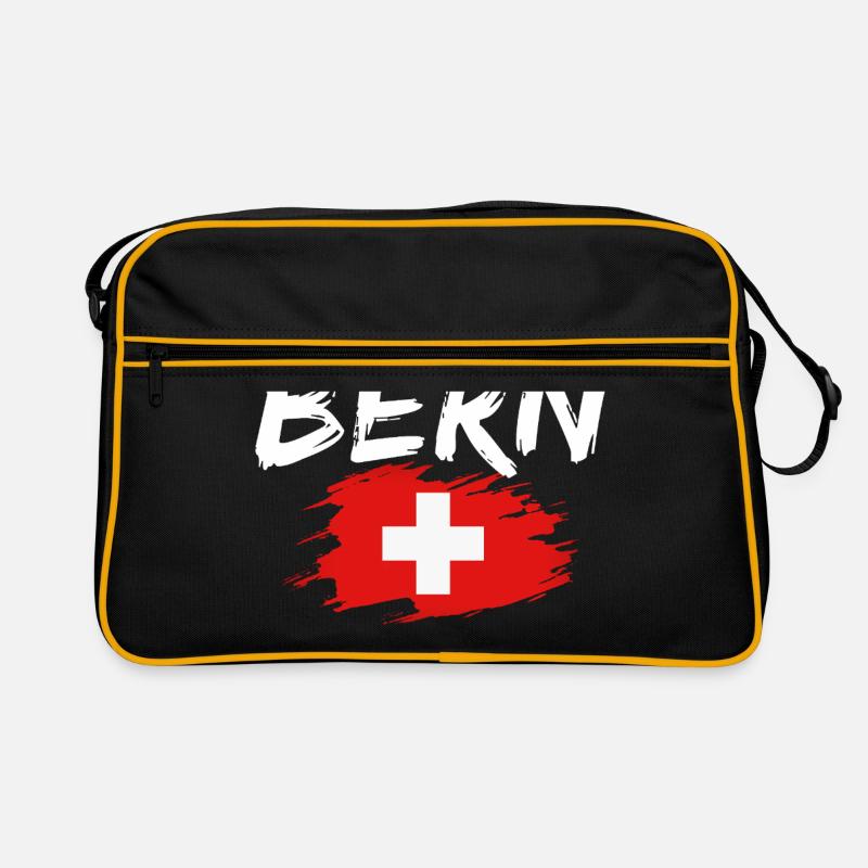 Bern Schweiz Flagge Retro Tasche