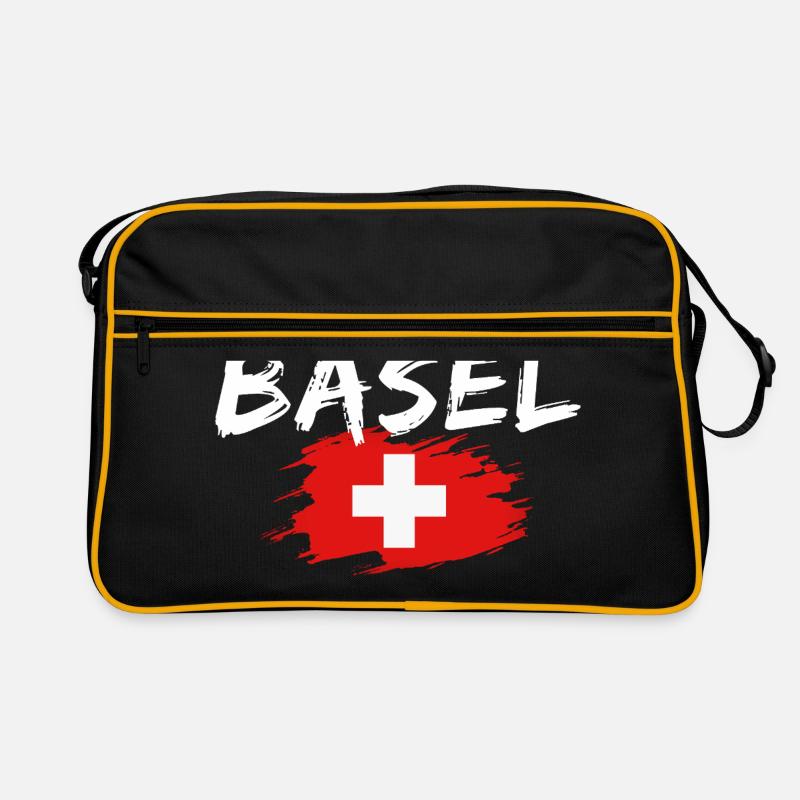 Bâle, Suisse, Drapeau Sac Retro