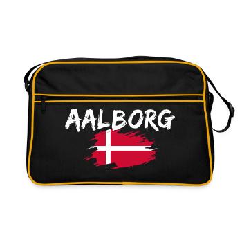 Aalborg, Denmark - Retro Bag - black/gold - Front
