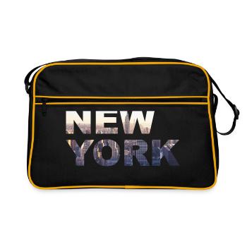 Ville de New York - Sac Retro - noir/or - Devant