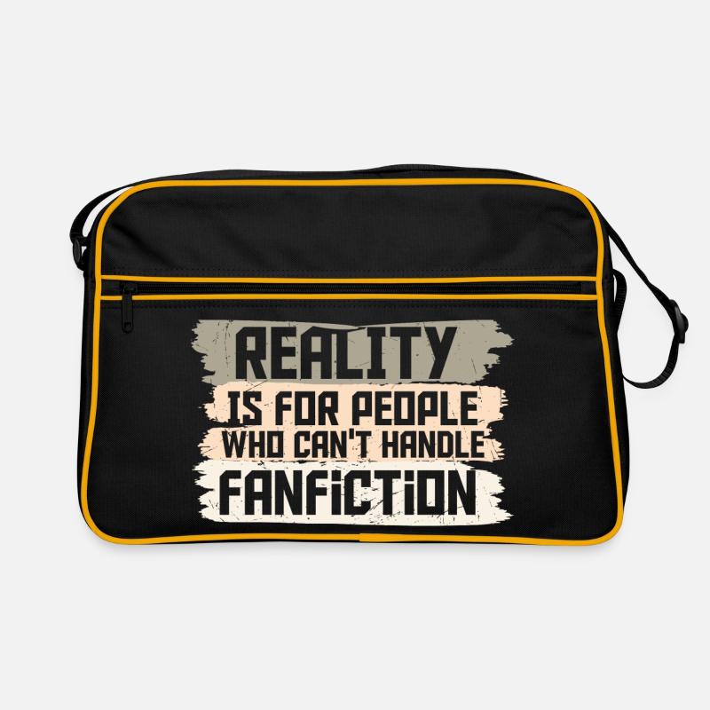 Reality and Fanfiction Mashup Design Retro Bag