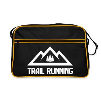 Course en sentier - Sac Retro - noir/or - Devant