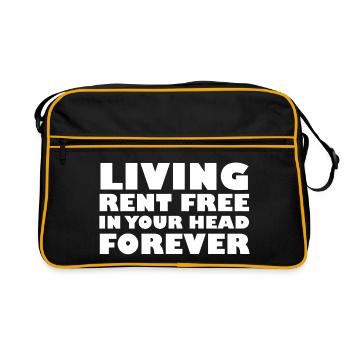 RENT FREE - Retro Bag - black/gold - Front