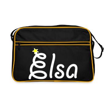 Elsa - Sac Retro - noir/or - Devant