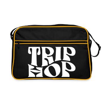 Bold Retro trip hop music logo - Retro Bag - black/gold - Front