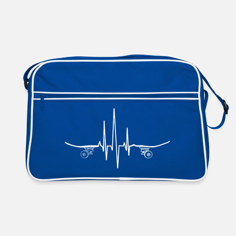 Pulse Skateboard Heartbeat Graphic Retro Bag