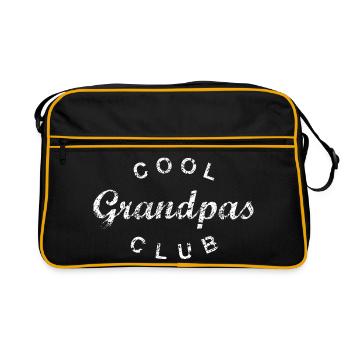 Club des grands-parents cool Anniversaire de grand-père Fête des pères - Sac Retro - noir/or - Devant
