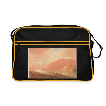 Castle on a river - Retro Bag - black/gold - Front