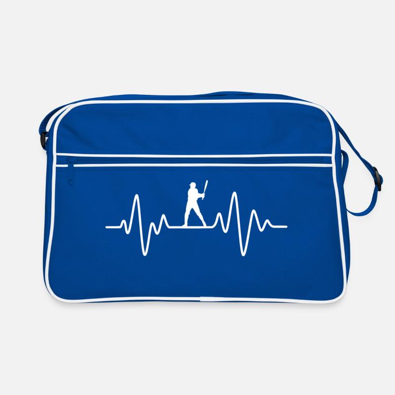 Baseball Heartbeat Retro Bag