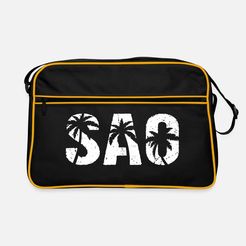 Sao Beach Palm Trees Retro Bag