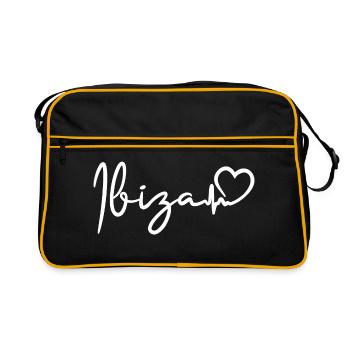 Ibiza heartbeat - Retro Bag - black/gold - Front