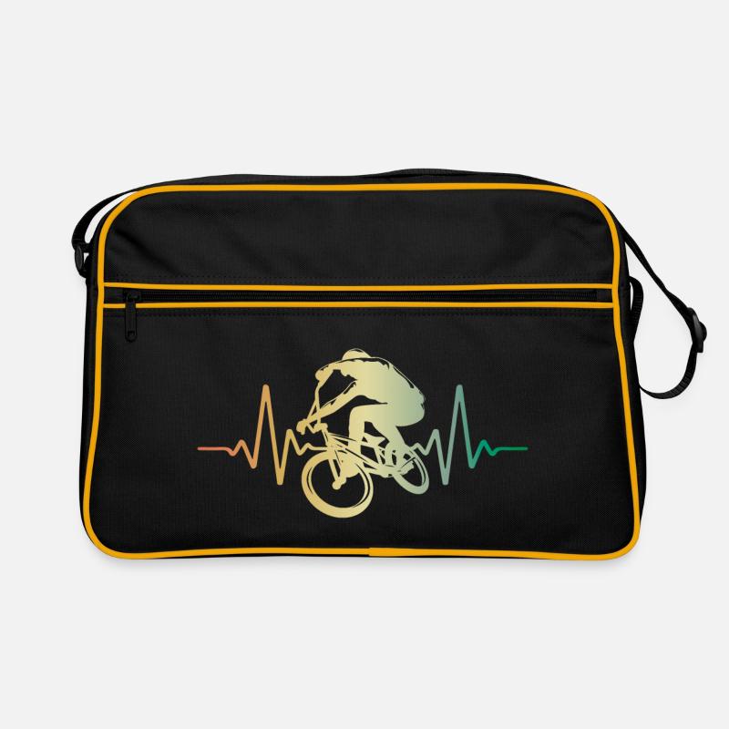Heartbeat BMX Pulse ECG Retro Bag