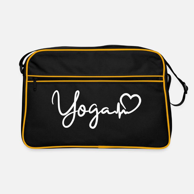 Yoga Herzschlag Retro Tasche