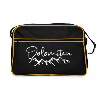Dolomites Alpes Montagnes - Sac Retro - noir/or - Devant