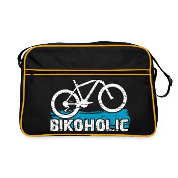 Bikoholic J’ai besoin de faire du vélo - Sac Retro - noir/or - Devant