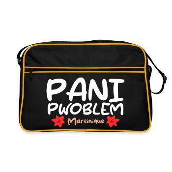 Pani Pwoblem Martinique Antilles Creole Humor - Retro Bag - black/gold - Front