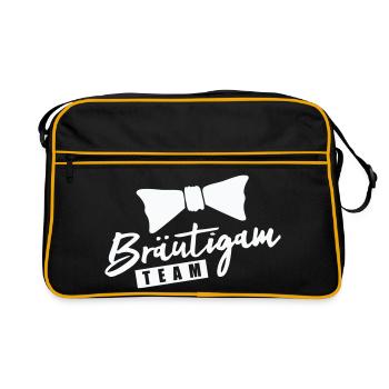 Groom Team - Retro Bag - black/gold - Front