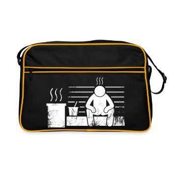 Sauna Sauna Master Sauna-goer - Retro Bag - black/gold - Front