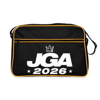 Jga 2026 Enterrement de vie de garçon - Sac Retro - noir/or - Devant