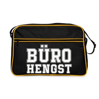 Büro Hengst - Retro Tasche - Schwarz/Gold - Vorne