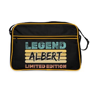 Saying Albert - Retro Bag - black/gold - Front