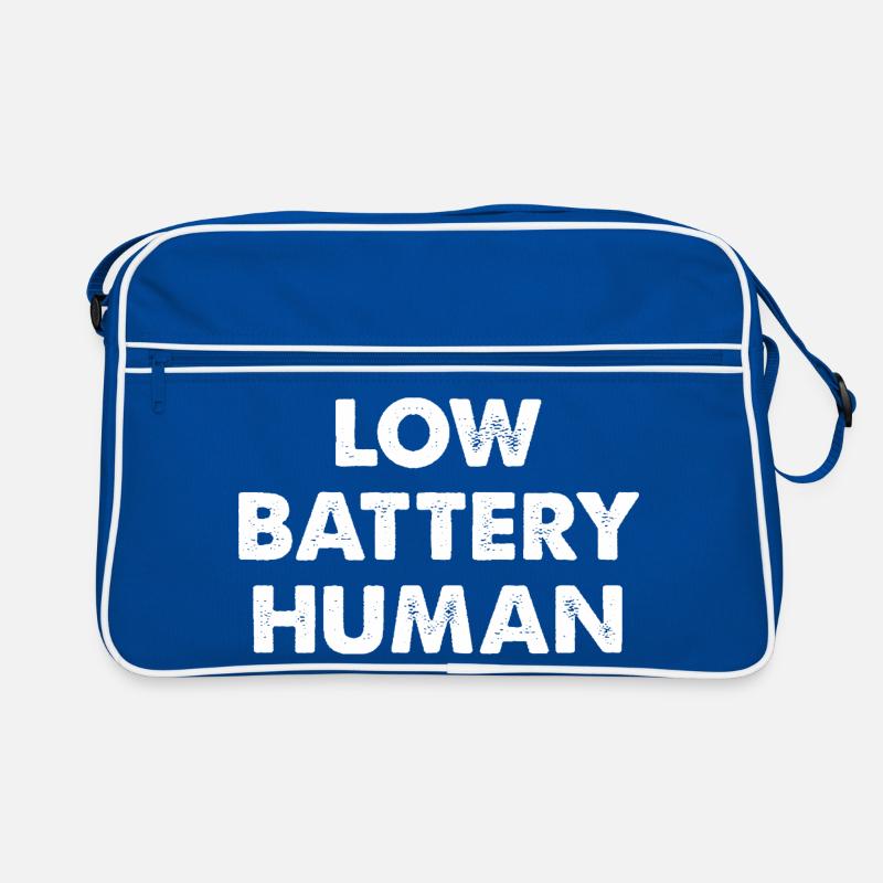 Low Battery Human Retro Tasche