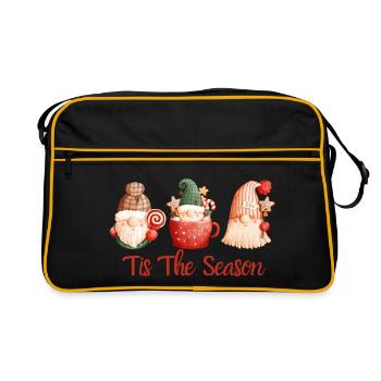 c’est la saison. Joyeux Noël - Sac Retro - noir/or - Devant