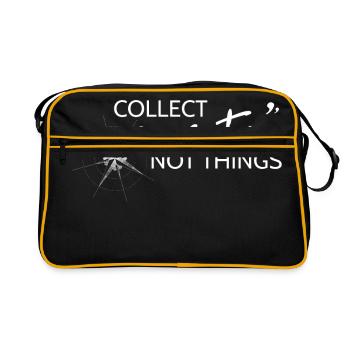 Collect Moments not Things - Retro Bag - black/gold - Front