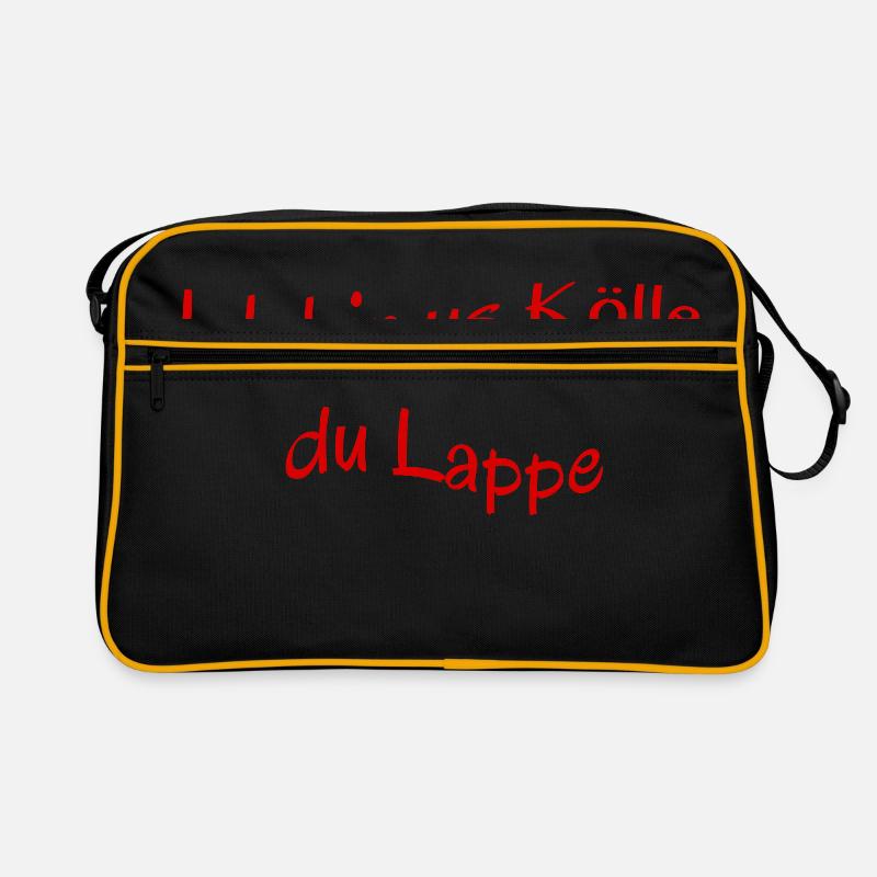 Kölscher Spruch, Ich bin us Kölle du Lappe Retro Tasche