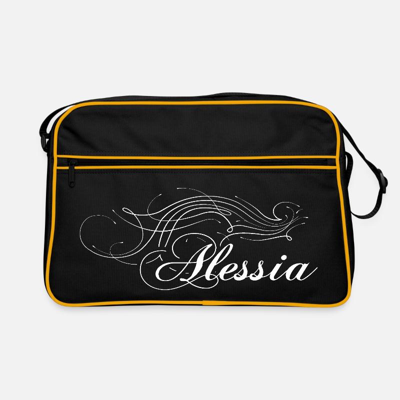 Alessia ornée de blanc Sac Retro