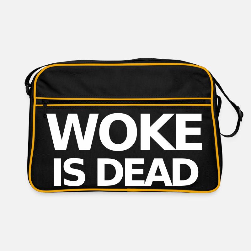 Woke is Dead Statement Retro Bag