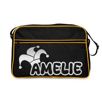 Cadeau pour Amélie - Sac Retro - noir/or - Devant