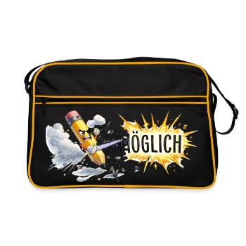 Action possible au crayon - Sac Retro - noir/or - Devant
