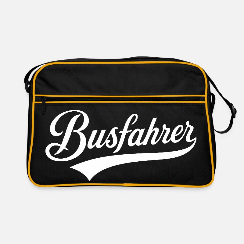 Beruf Busfahrer Text Design Retro Tasche