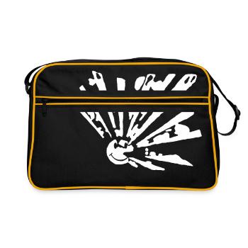 Smiley freetek explosion - Retro Bag - black/gold - Front