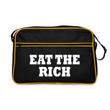 Eat the rich - Retro Bag - black/gold - Front