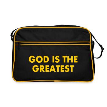 god is the greatest - Sac Retro - noir/or - Devant