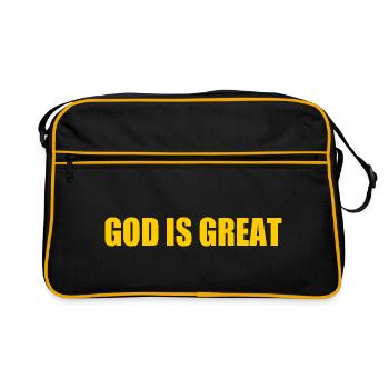 god is great - Sac Retro - noir/or - Devant