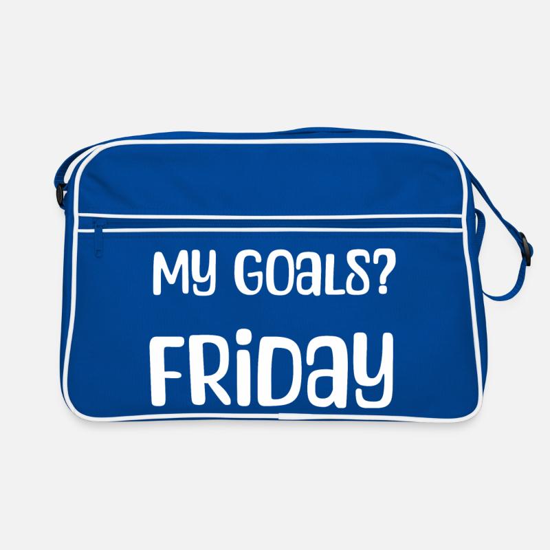 Mes objectifs ? Vendredi - Mon objectif? Vendredi blanc Sac Retro