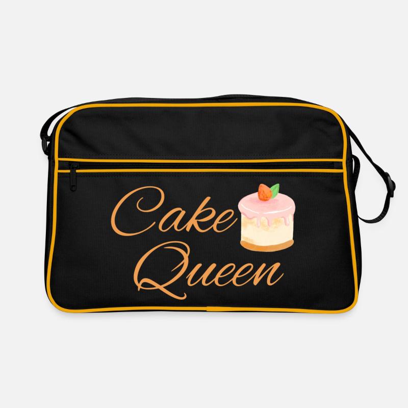 Cake Queen - Retro Bag - black/gold