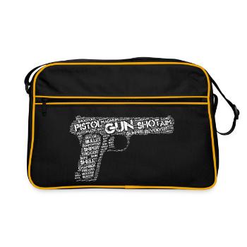 Pistolet pistolet - Sac Retro - noir/or - Devant