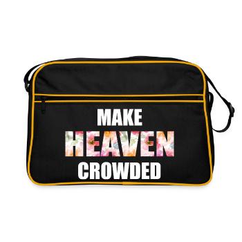 Make Heaven Crowded Faith Design - Retro Bag - black/gold - Front