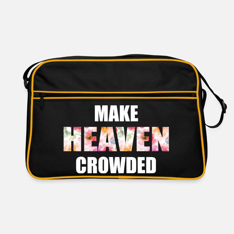 Make Heaven Crowded Glaube Design Retro Tasche