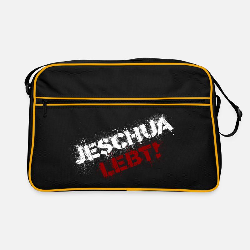 Yeshua vit blanc et rouge Sac Retro