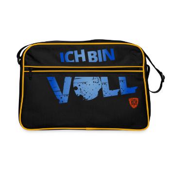 I am VALUABLE - Retro Bag - black/gold - Front
