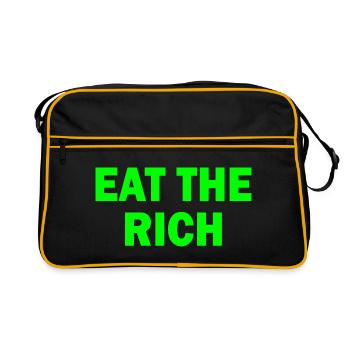 Eat the rich - Retro Bag - black/gold - Front