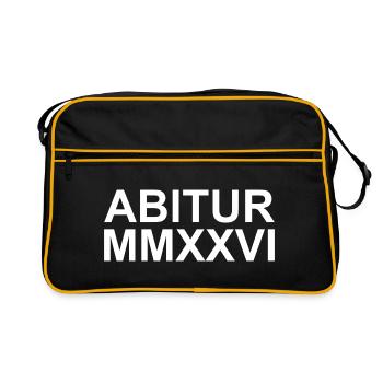 ABI Abitur - Retro Tasche - Schwarz/Gold - Vorne